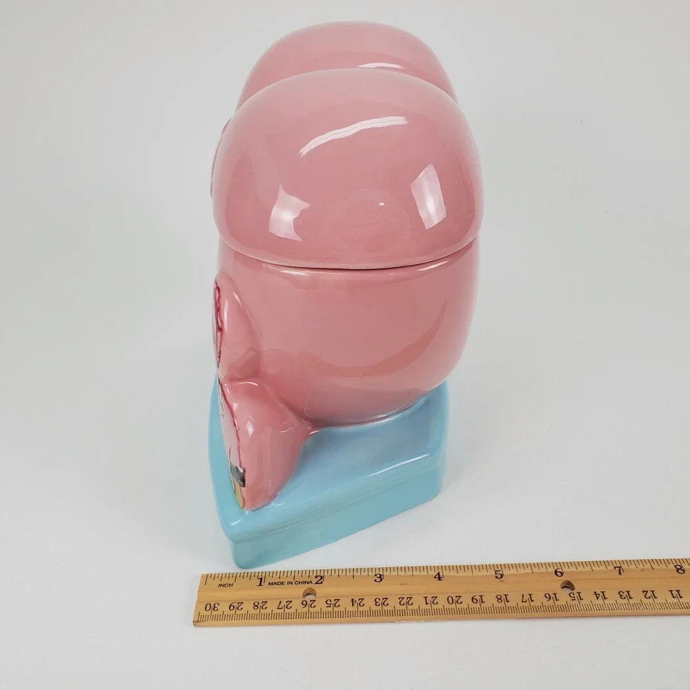 I Love Lucy Chocolate Factory Heart Ceramic Cookie Jar Westland Giftware 19830